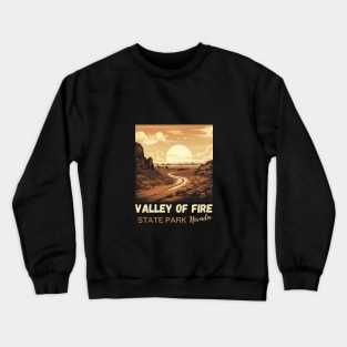 Valley Of Fire State Park Nature Lover Vintage Hiking Outdoor Travel Adventure T-Shirt Crewneck Sweatshirt